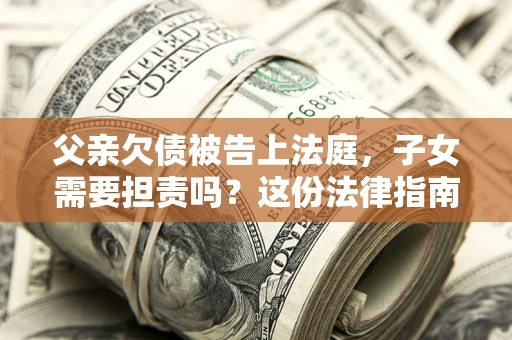 武汉父亲欠债被告上法庭，子女需要担责吗？这份法律指南必须看完
