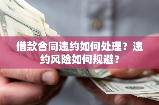 武汉借款合同违约如何处理？违约风险如何规避？
