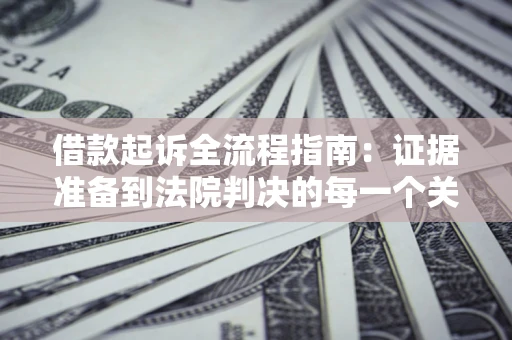 武汉借款起诉全流程指南：证据准备到法院判决的每一个关键步骤
