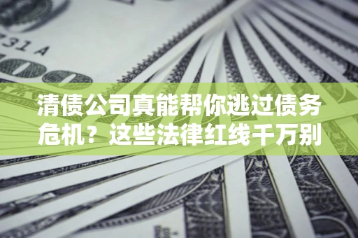 武汉清债公司真能帮你逃过债务危机？这些法律红线千万别踩
