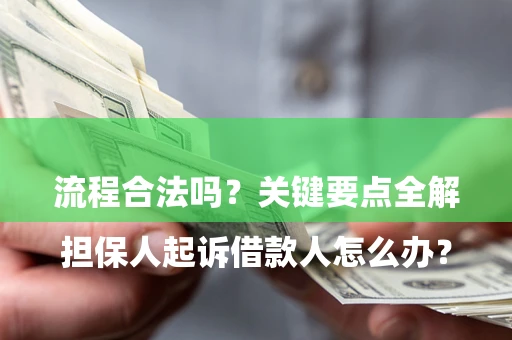 武汉

担保人起诉借款人怎么办？流程合法吗？关键要点全解析